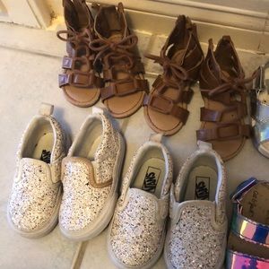 Sandals, sneakers and boots